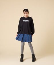 KGUAD07014 a.v.v KIDS(アー・ヴェ・ヴェ) [110/130/150size]ジャガードタイツ グレー