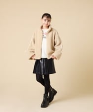 KGUAD07014 a.v.v KIDS(アー・ヴェ・ヴェ) [110/130/150size]ジャガードタイツ グレー