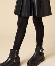 KGUAD07014 a.v.v KIDS(アー・ヴェ・ヴェ) [110/130/150size]ジャガードタイツ ブラック