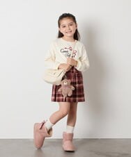 KGYAD01012 a.v.v KIDS(アー・ヴェ・ヴェ) [KIDS]【ギフト/キーホルダー】クマチャーム ベージュ
