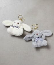KGYAD02012 a.v.v KIDS(アー・ヴェ・ヴェ) [KIDS]【ギフト/キーホルダー】ウサチャーム ホワイト