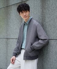KHBFD17054 a.v.v MEN(アー・ヴェ・ヴェ) 【速乾 / 快適ストレッチ】リライト ワイドシルエットシャツ〈イージーケア / 洗濯機で洗える / 毛玉になりにくい〉 ダークグレー