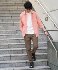 KHBGD30054 a.v.v MEN(アー・ヴェ・ヴェ) 累計15,000枚販売！リネン混シャツ【接触冷感 / 速乾/ストレッチ / イージーケア / 洗濯機で洗える】 ラベンダー