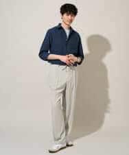 KHBGD30054 a.v.v MEN(アー・ヴェ・ヴェ) 累計15,000枚販売！リネン混シャツ【接触冷感 / 速乾/ストレッチ / イージーケア / 洗濯機で洗える】 ラベンダー