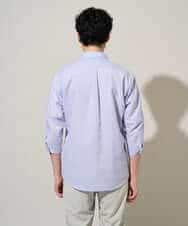 KHBGD30054 a.v.v MEN(アー・ヴェ・ヴェ) 累計15,000枚販売！リネン混シャツ【接触冷感 / 速乾/ストレッチ / イージーケア / 洗濯機で洗える】 ラベンダー