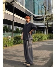 KHBGD49069 a.v.v MEN(アー・ヴェ・ヴェ) ワンランク上の印象を与えるカジュアルシャツ【イージーケア/洗濯機で洗える/毛玉になりにくい】スカシウェーブゴブソデオープンカラーシャツ オレンジ