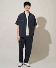 KHBGD53059 a.v.v MEN(アー・ヴェ・ヴェ) 〈接触冷感 / 吸水速乾〉リライトＷポケットシャツ【UVカット / ストレッチ / イージーケア / 洗濯機で洗える】 ダークグレー