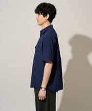 KHBGD53059 a.v.v MEN(アー・ヴェ・ヴェ) 〈接触冷感 / 吸水速乾〉リライトＷポケットシャツ【UVカット / ストレッチ / イージーケア / 洗濯機で洗える】 ダークグレー