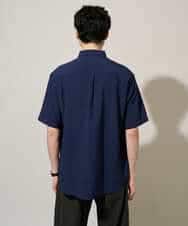 KHBGD53059 a.v.v MEN(アー・ヴェ・ヴェ) 〈接触冷感 / 吸水速乾〉リライトＷポケットシャツ【UVカット / ストレッチ / イージーケア / 洗濯機で洗える】 ダークグレー