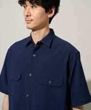 KHBGD53059 a.v.v MEN(アー・ヴェ・ヴェ) 〈接触冷感 / 吸水速乾〉リライトＷポケットシャツ【UVカット / ストレッチ / イージーケア / 洗濯機で洗える】 ダークグレー