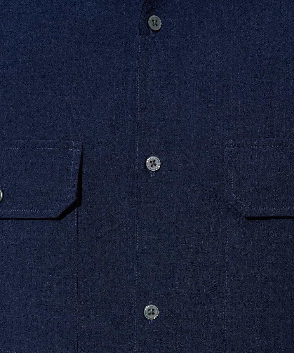 KHBGD53059 a.v.v MEN(アー・ヴェ・ヴェ) 〈接触冷感 / 吸水速乾〉リライトＷポケットシャツ【UVカット / ストレッチ / イージーケア / 洗濯機で洗える】 ダークグレー
