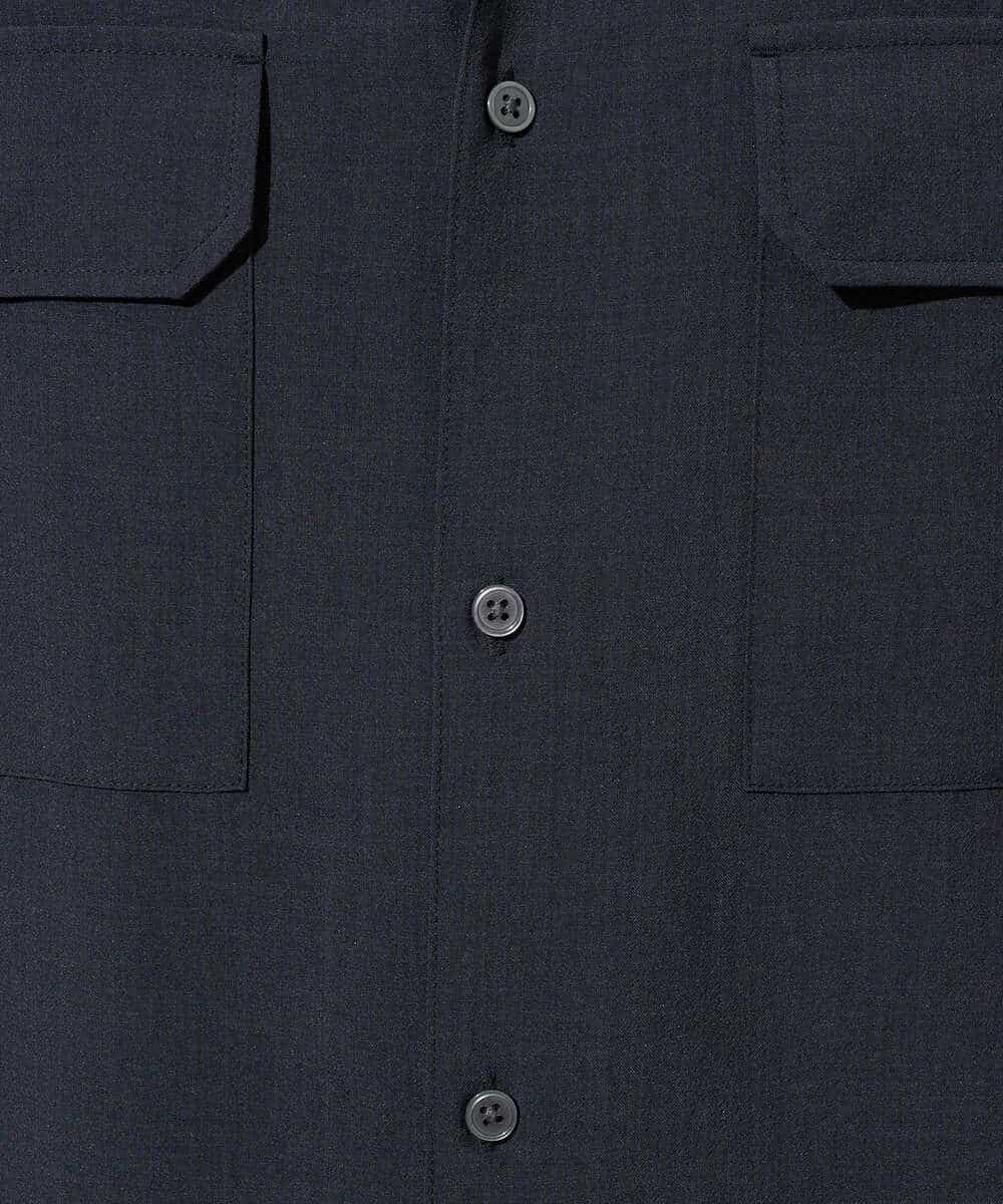 KHBGD53059 a.v.v MEN(アー・ヴェ・ヴェ) 〈接触冷感 / 吸水速乾〉リライトＷポケットシャツ【UVカット / ストレッチ / イージーケア / 洗濯機で洗える】 ダークグレー