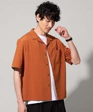 KHBGD78049 a.v.v MEN(アー・ヴェ・ヴェ) <新色&再入荷> ＼夏に嬉しい機能全部付き／　リライト オープンカラーシャツ オレンジ