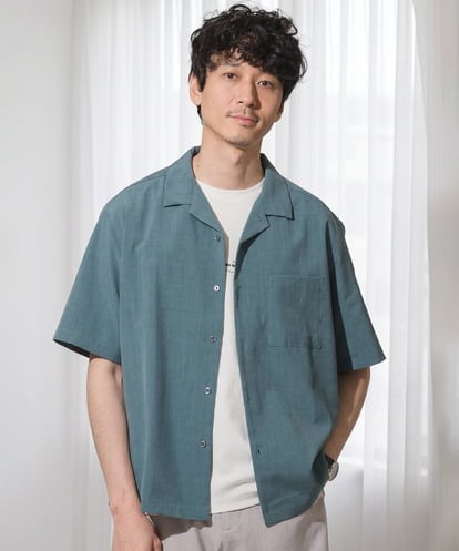 KHBGD78049 a.v.v MEN <新色&再入荷> ＼夏に嬉しい機能全部付き／　リライト オープンカラーシャツ