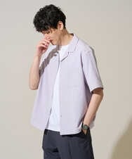 KHBGD78049 a.v.v MEN(アー・ヴェ・ヴェ) <新色&再入荷> ＼夏に嬉しい機能全部付き／　リライト オープンカラーシャツ ラベンダー