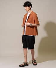 KHBGD78049 a.v.v MEN(アー・ヴェ・ヴェ) <新色&再入荷> ＼夏に嬉しい機能全部付き／　リライト オープンカラーシャツ ダークグレー