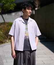 KHBGD78049 a.v.v MEN(アー・ヴェ・ヴェ) <新色&再入荷> ＼夏に嬉しい機能全部付き／　リライト オープンカラーシャツ ダークグレー