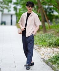 KHBGD78049 a.v.v MEN(アー・ヴェ・ヴェ) <新色&再入荷> ＼夏に嬉しい機能全部付き／　リライト オープンカラーシャツ ダークグレー