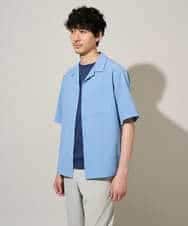 KHBGD78049 a.v.v MEN(アー・ヴェ・ヴェ) <新色&再入荷> ＼夏に嬉しい機能全部付き／　リライト オープンカラーシャツ ダークグレー
