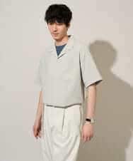 KHBGD78049 a.v.v MEN(アー・ヴェ・ヴェ) <新色&再入荷> ＼夏に嬉しい機能全部付き／　リライト オープンカラーシャツ ダークグレー