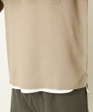 KHBHP62059 a.v.v MEN(アー・ヴェ・ヴェ) 【S-XXL/2SET】カットソー付きシャツプルオーバー ブラウン