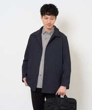 KHBKD21069 a.v.v MEN(アー・ヴェ・ヴェ) ＼上品に整う、大人のシャツ／ ヘリンボーンダブルフェイスシャツ【洗濯機で洗える/毛玉になりにくい】 グレー