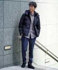 KHBLA20049 a.v.v MEN(アー・ヴェ・ヴェ) 人気No1シャツ【イージーケア/累計1.5万枚】サンライト起毛ストレッチシャツ【洗濯機で洗える/蓄熱保湿】 ホワイト