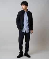 KHBLA20049 a.v.v MEN(アー・ヴェ・ヴェ) 人気No1シャツ【イージーケア/累計1.5万枚】サンライト起毛ストレッチシャツ【洗濯機で洗える/蓄熱保湿】 ホワイト