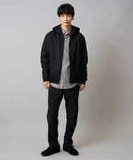 KHBLA20049 a.v.v MEN(アー・ヴェ・ヴェ) 人気No1シャツ【イージーケア/累計1.5万枚】サンライト起毛ストレッチシャツ【洗濯機で洗える/蓄熱保湿】 ホワイト
