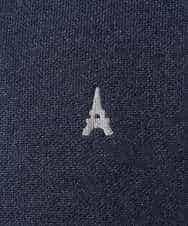 KHFAD60049 a.v.v MEN(アー・ヴェ・ヴェ) 【洗濯機で洗える】ワンポイント刺繍ボートネックニット アイボリー