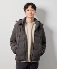 KHFAG02059 a.v.v MEN(アー・ヴェ・ヴェ) 【洗濯機で洗える】モールバックボーダークルーネックニット ダークグレー