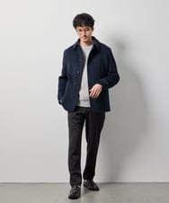 KHJAG09219 a.v.v MEN(アー・ヴェ・ヴェ) ライトビーバーショートジャケット ネイビー