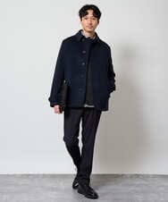 KHJAG09219 a.v.v MEN(アー・ヴェ・ヴェ) ライトビーバーショートジャケット ネイビー