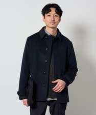 KHJAG09219 a.v.v MEN(アー・ヴェ・ヴェ) ライトビーバーショートジャケット ネイビー