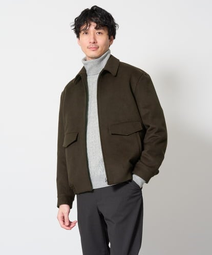 KHJAG15189 a.v.v MEN ワイドシルエットショートブルゾン