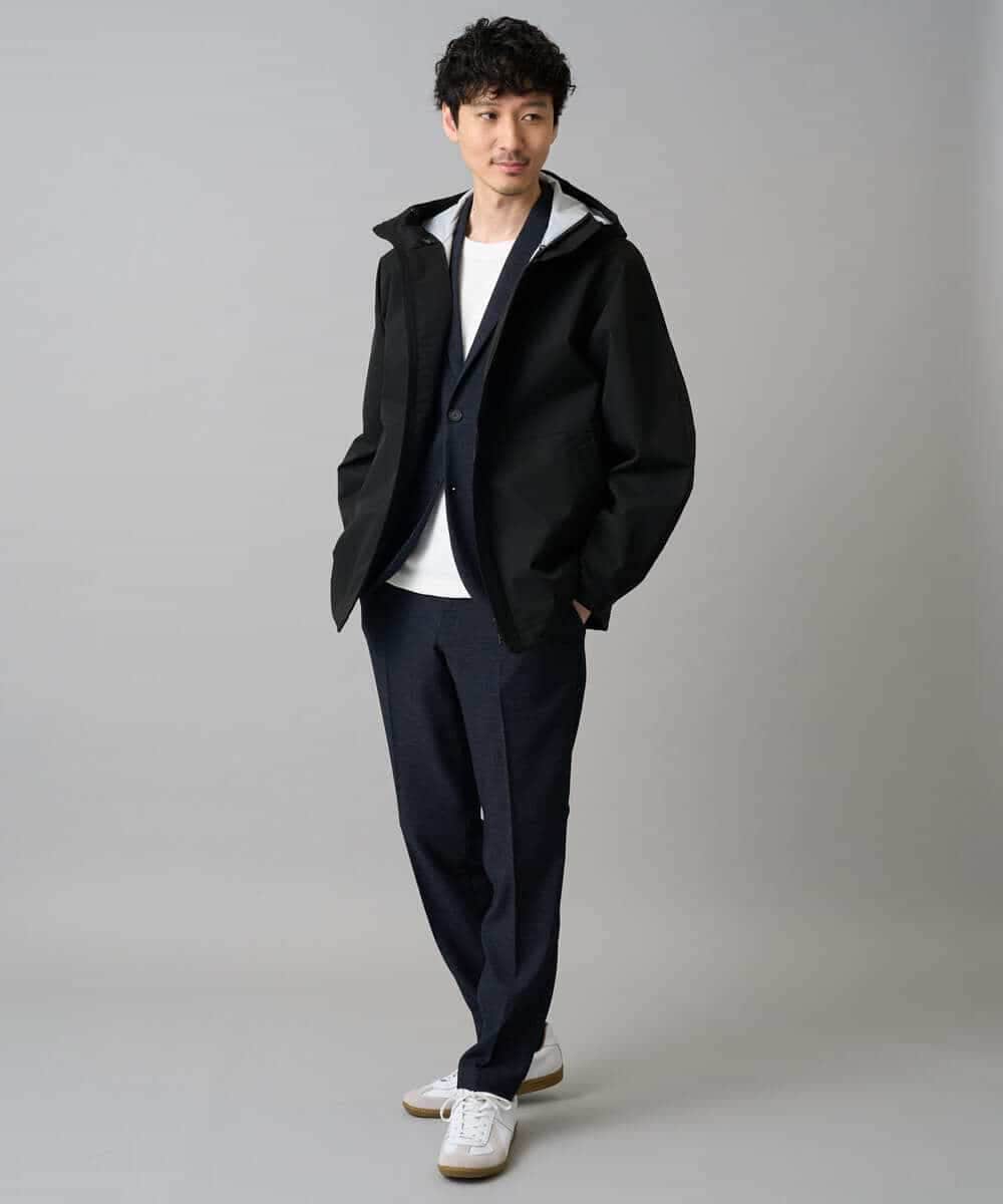 KHJED01109 a.v.v MEN(アー・ヴェ・ヴェ) ＼去年の人気No.1ジャケット／　SORONAラミネートコーティングマウンテンパーカー【撥水・防風・花粉防止・ストレッチ】 ブラック