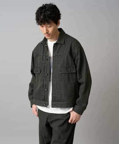 KHJED10119 a.v.v MEN 【洗濯機で洗える】ワイドシルエットデニムジャケット