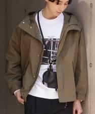 KHJEP01109 a.v.v MEN(アー・ヴェ・ヴェ) 【イージーケア/洗濯機で洗える/ストレッチ】ツイルショートモッズブルゾン カーキ
