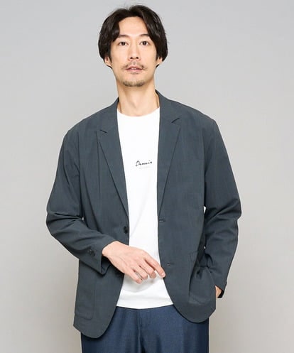 KHJFD24109 a.v.v MEN 春夏のカジュアルジャケットスタイルにぜひ【イージーケア/洗濯機で洗える/毛玉になりにくい/ストレッチ】春リライト テーラードジャケット