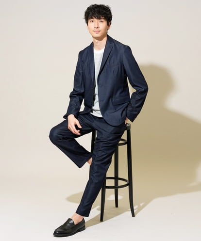 KHJGD35119 a.v.v MEN 【SET UP対応 / 接触冷感 / イージーケア】デニムライクストレッチスマートジャケット