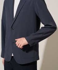 KHJGD40109 a.v.v MEN(アー・ヴェ・ヴェ) 春夏のカジュアルジャケットスタイルにぜひ【イージーケア/洗濯機で洗える/接触冷感/吸水速乾/UVカット/ストレッチ】リライトテーラードジャケット ダークグレー