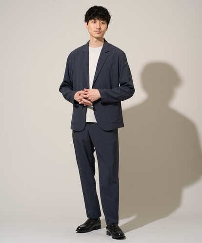 KHJGD40109 a.v.v MEN 春夏のカジュアルジャケットスタイルにぜひ【イージーケア/洗濯機で洗える/接触冷感/吸水速乾/UVカット/ストレッチ】リライトテーラードジャケット