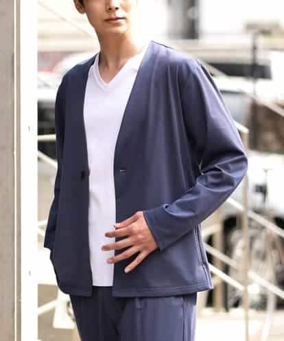 KHJGP51079 a.v.v MEN リラックススーツノーカラージャケット(セットアップ対応)