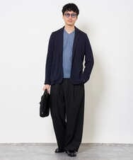 KHJKA15109 a.v.v MEN(アー・ヴェ・ヴェ) <初秋におすすめ！>ハニカムジャージースマートジャケット【イージーケア/ストレッチ/洗濯機で洗える】 グレー