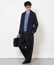KHJKA15109 a.v.v MEN(アー・ヴェ・ヴェ) <初秋におすすめ！>ハニカムジャージースマートジャケット【イージーケア/ストレッチ/洗濯機で洗える】 グレー