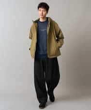 KHJLA01099 a.v.v MEN(アー・ヴェ・ヴェ) 【軽撥水/防風】SORONAラミネートコーティングスプリングマウンテンパーカー ブラック