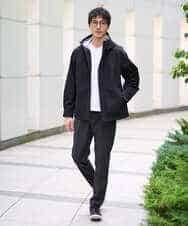 KHJLA01099 a.v.v MEN(アー・ヴェ・ヴェ) 【軽撥水/防風】SORONAラミネートコーティングスプリングマウンテンパーカー ブラック