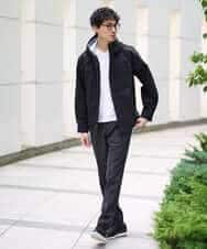 KHJLA01099 a.v.v MEN(アー・ヴェ・ヴェ) 【軽撥水/防風】SORONAラミネートコーティングスプリングマウンテンパーカー ブラック