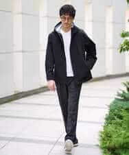 KHJLA01099 a.v.v MEN(アー・ヴェ・ヴェ) 【軽撥水/防風】SORONAラミネートコーティングスプリングマウンテンパーカー ブラック