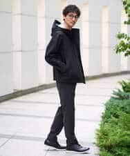 KHJLA01099 a.v.v MEN(アー・ヴェ・ヴェ) 【軽撥水/防風】SORONAラミネートコーティングスプリングマウンテンパーカー ブラック